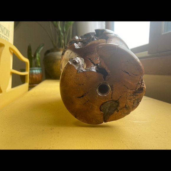 GORGEOUS Burl Wood Vase - Picture 4 of 9